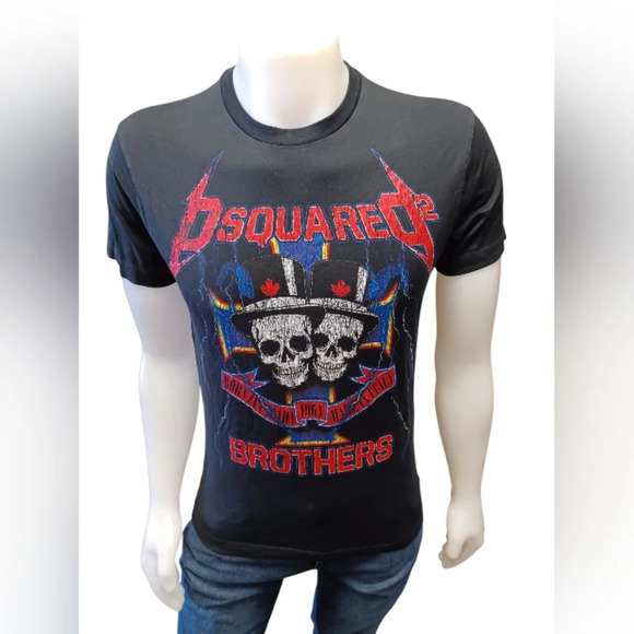 Dsquared2 EUC Black S/S T-Shirt Size Medium - Picture 1 of 7